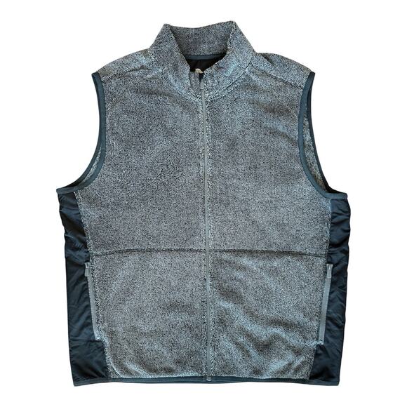 Tommy Bahama Cascade Cozy Full Zip Lush Fleece Vest Mens XLarge Coal Grey Pocket - Picture 1 of 5